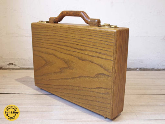 プレスト PRESTO 木製アタッシュケース Wooden Attache Case ヴィンテージ 未使用品 ★