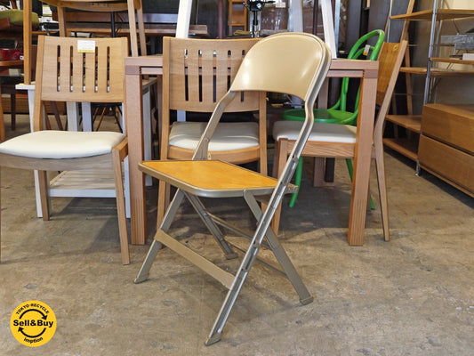 クラリン CLARIN フォールディングチェア 折り畳みチェア Folding chair ウッドシート 板座 ■