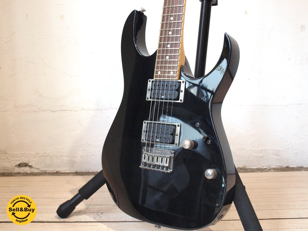 アイバニーズ Ibanez RG321MH Black エレキギター ソフトケース付 ★