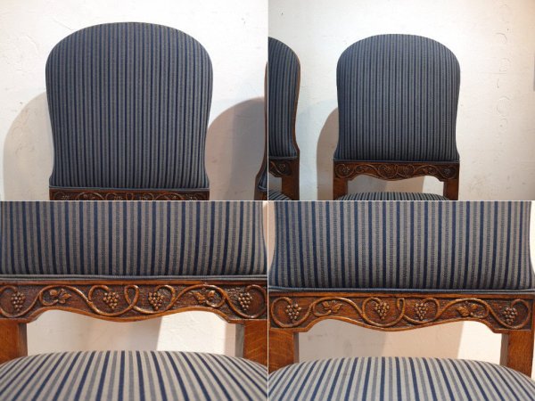イギリス アンティーク UK Antique ダイニングチェア 2脚セット バルボスレッグ 英国 B ★