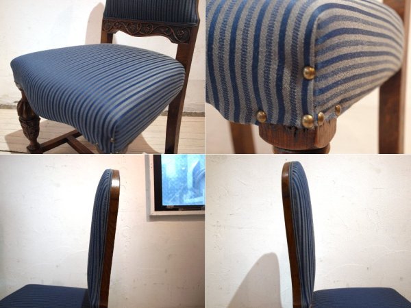 イギリス アンティーク UK Antique ダイニングチェア 2脚セット バルボスレッグ 英国 B ★