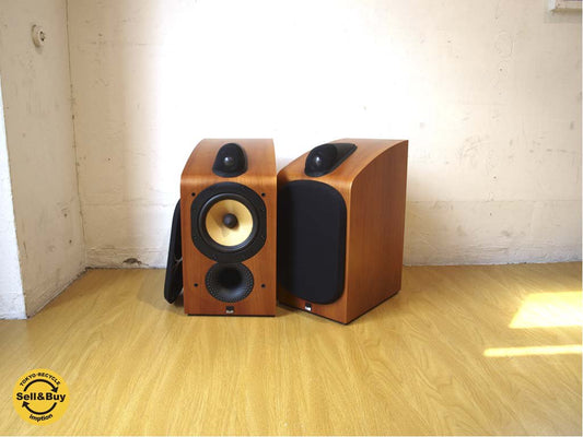 バウワース&ウィルキンス Bowers & Wilkins Model 705 ノーチラスツイーター搭載 ブックシェルフスピーカー 連番ペア チェリー材 B&W ★