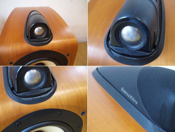 バウワース&ウィルキンス Bowers & Wilkins Model 705 ノーチラスツイーター搭載 ブックシェルフスピーカー 連番ペア チェリー材 B&W ★