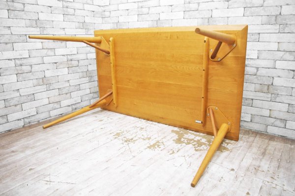 日進木工 Nissin ホワイトウッド White Wood シリーズ オーク材 ダイニングテーブル WOT-681 W150cm 定価￥179.280- ●
