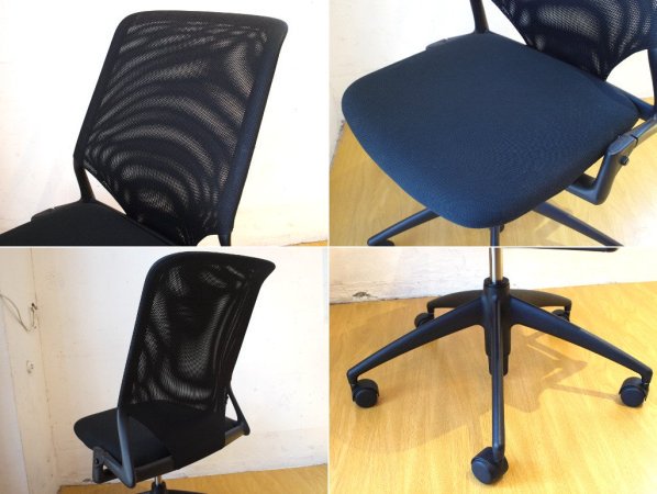 ヴィトラ Vitra デスクチェア Desk chair 昇降機能付 シート前傾機能 ブラック オフィス家具 ★