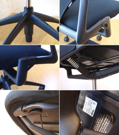 ヴィトラ Vitra デスクチェア Desk chair 昇降機能付 シート前傾機能 ブラック オフィス家具 ★