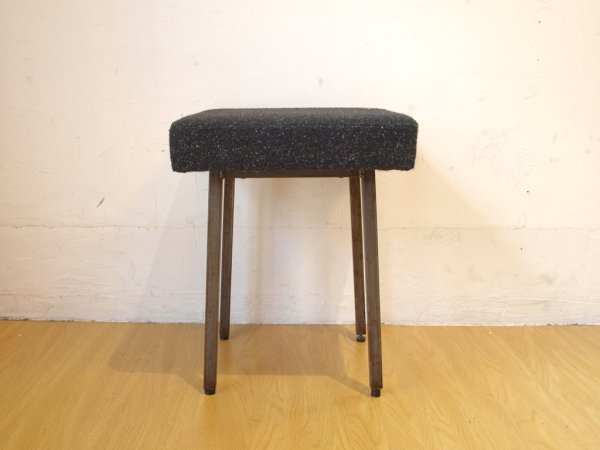 ジャーナルスタンダードファニチャー journal standard Furniture リージェントスツール Regent stool ブラックファブリック アイアンレッグ カフェスツール ★