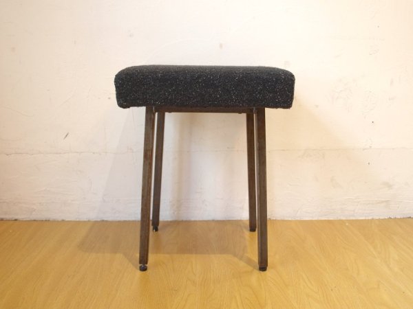 ジャーナルスタンダードファニチャー journal standard Furniture リージェントスツール Regent stool ブラックファブリック アイアンレッグ カフェスツール ★