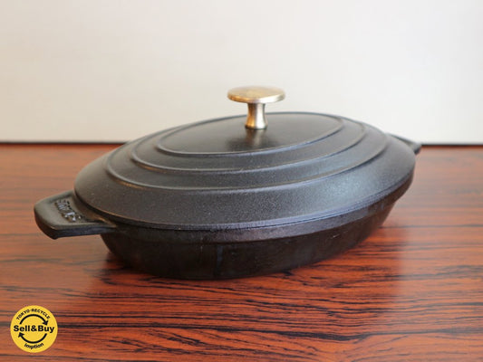 ストウブ STAUB オーバル ホットプレート 23cm ホーロー鍋 オーバル鍋 ◎