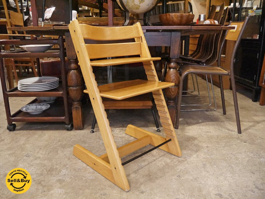 ストッケ STOKKE トリップトラップ TRIPP TRAPP チェア 旧型 ナチュラル キッズチェア ベビーチェア ■