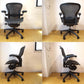 ハーマンミラー HermanMiller アーロンチェア Bサイズ ランバーサポート クラシックカーボン グラファイトベース フル装備 ★
