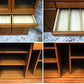 起立木工 Kiritsu Mokko チーク材 食器棚 キャビネット カップボード ビンテージ ●