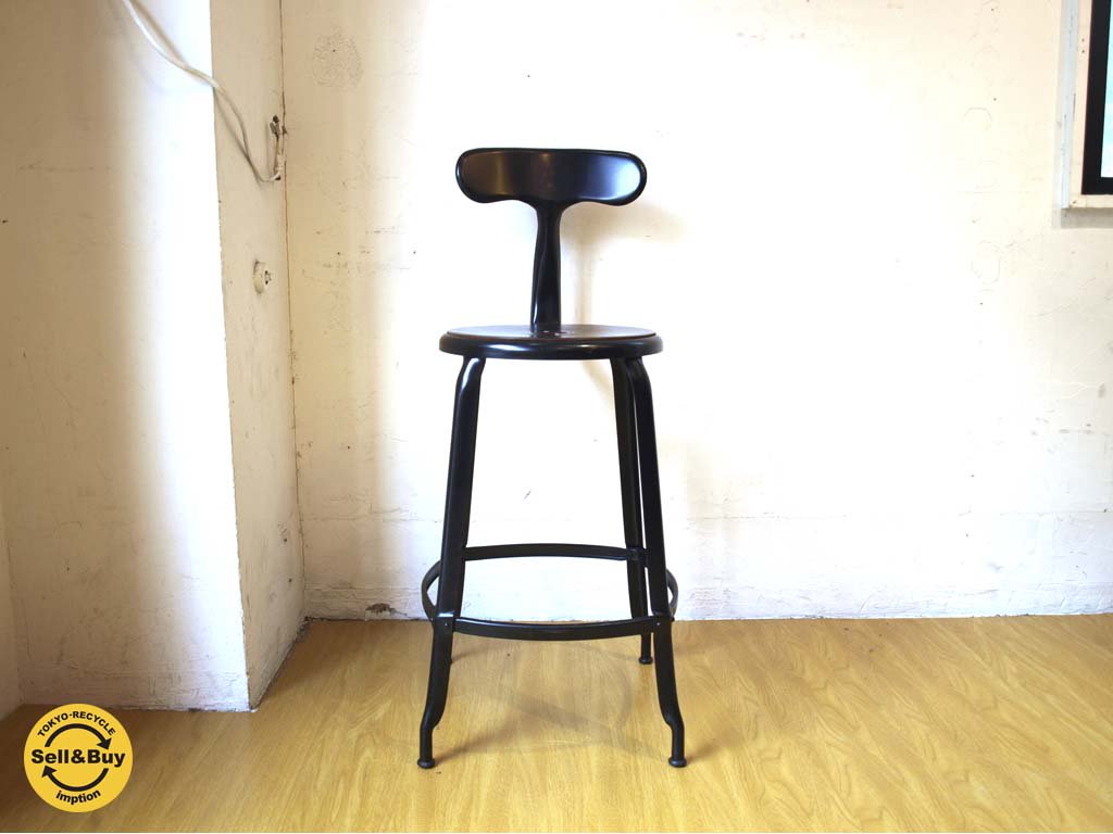 MIJL ニコル チェア NICOLLE CHAIR 60シリーズ レザーシート カウンター ハイチェア ブラック コンランショップ THE CONRAN SHOP  B ★