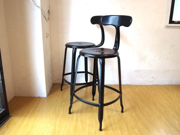 MIJL ニコル チェア NICOLLE CHAIR 60シリーズ レザーシート カウンター ハイチェア ブラック コンランショップ THE CONRAN SHOPA ★