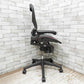 ハーマンミラー Herman Miller アーロンチェア Aeron Chair ランバーサポート Bサイズ グラファイトベース クラシックカーボン フル装備 レッド系カラー ●