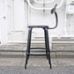 ニコルチェア NICOLLE CHAIR 60 ブラック スチール ハイチェア 専用牛革シートパッド付き ザ・コンランショップ THE CONRAN SHOP 取扱い 総額：46,440円 B ◇