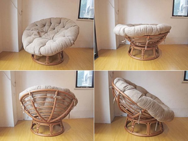 アクメファニチャー ACME Furniture ウィッカー イージーチェア Wicker Easy Chair ラタンフレーム オットマン付 カリフォルニアスタイル ★