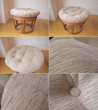 アクメファニチャー ACME Furniture ウィッカー イージーチェア Wicker Easy Chair ラタンフレーム オットマン付 カリフォルニアスタイル ★