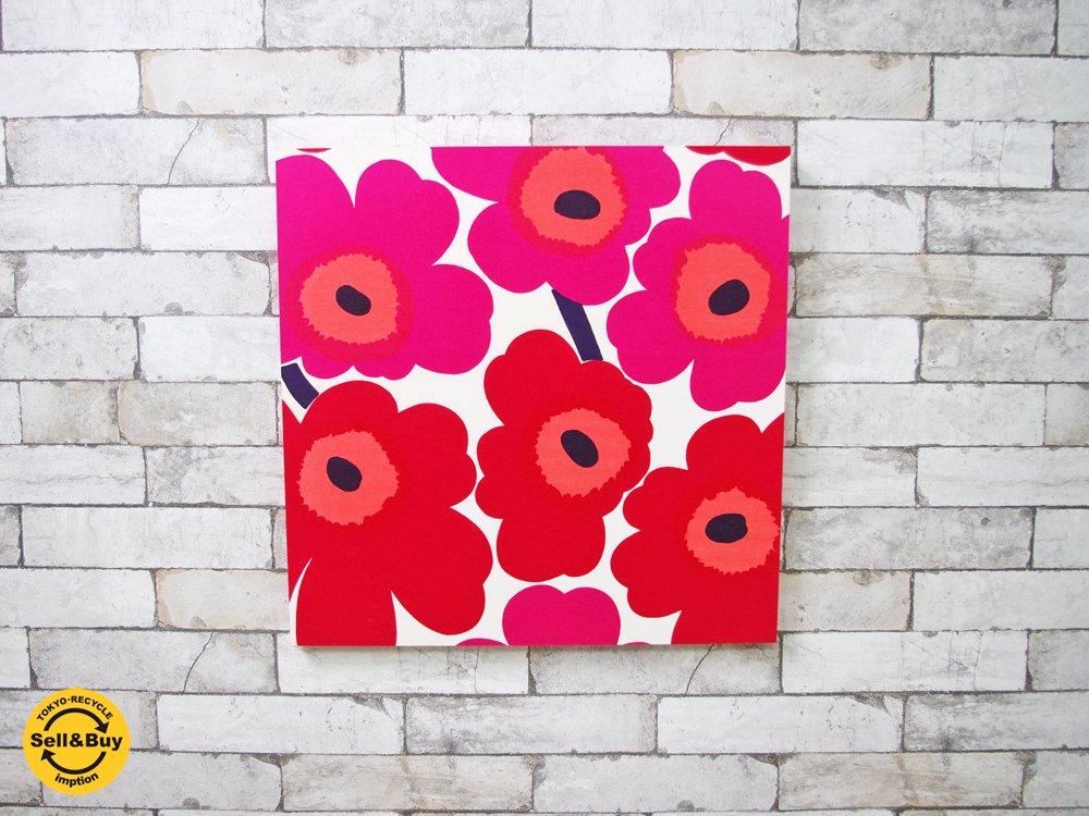 マリメッコ marimekko ウニッコ UNIKKO ファブリックパネル 50 × 50 ●