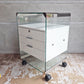 ガロッティ & ラディス gallotti & radice ピエランジェロガロッティ イタリア製 ガラストップ 袖机 デスクキャビネット ポストモダン 鍵付き ♪