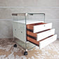 ガロッティ & ラディス gallotti & radice ピエランジェロガロッティ イタリア製 ガラストップ 袖机 デスクキャビネット ポストモダン 鍵付き ♪