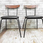 アクメ ファニチャー ACME Furniture グランビュー GRANDVIEW ダイニングチェア 2脚セット オーク材 アイアン脚 インダストリアル ●