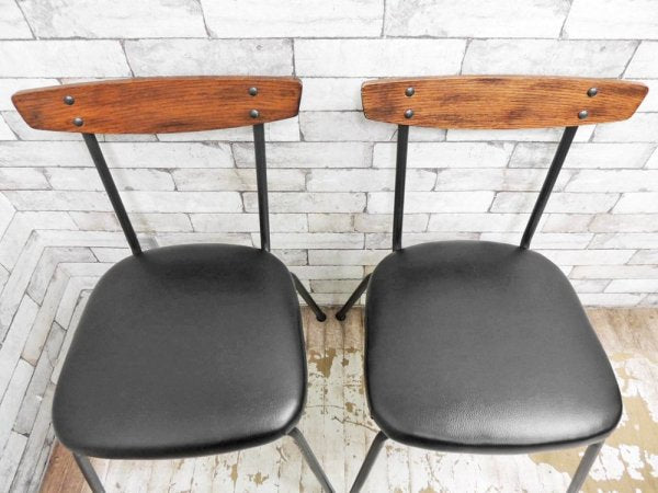 アクメ ファニチャー ACME Furniture グランビュー GRANDVIEW ダイニングチェア 2脚セット オーク材 アイアン脚 インダストリアル ●