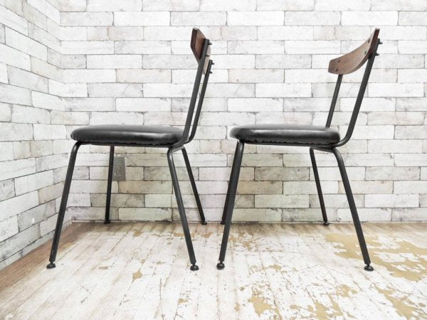 アクメ ファニチャー ACME Furniture グランビュー GRANDVIEW ダイニングチェア 2脚セット オーク材 アイアン脚 インダストリアル ●