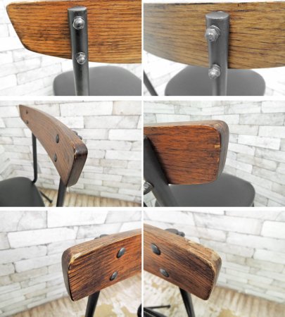 アクメ ファニチャー ACME Furniture グランビュー GRANDVIEW ダイニングチェア 2脚セット オーク材 アイアン脚 インダストリアル ●