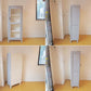 シャビーシック Shabby chic スリム ガラス キャビネット Slim galass cabinet グレーペイント ケビント ★