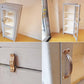 シャビーシック Shabby chic スリム ガラス キャビネット Slim galass cabinet グレーペイント ケビント ★