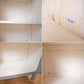 シャビーシック Shabby chic スリム ガラス キャビネット Slim galass cabinet グレーペイント ケビント ★