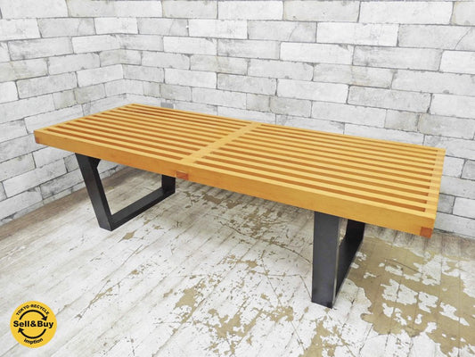 ジョージ ネルソン George Nelson プラットフォーム ベンチ Platform Bench テーブル ミッドセンチュリーデザイン リプロダクト ●