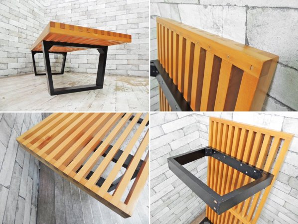 ジョージ ネルソン George Nelson プラットフォーム ベンチ Platform Bench テーブル ミッドセンチュリーデザイン リプロダクト ●