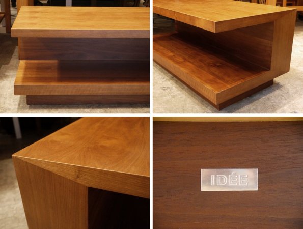 イデー IDEE アティーノ ATINO ソファテーブル ウォールナット材 木製ローテーブル シンプルモダン 廃番モデル ■