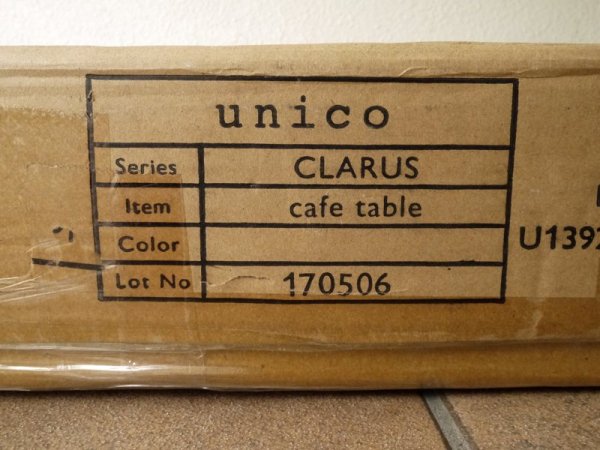 ウニコ unico クラルス CLARUS カフェテーブル ・ L 新品 未使用 箱入り! アッシュ材 ナチュラル 希少廃番 定価￥41,040- 北欧スタイル リビングテーブル ソファテーブル ◇