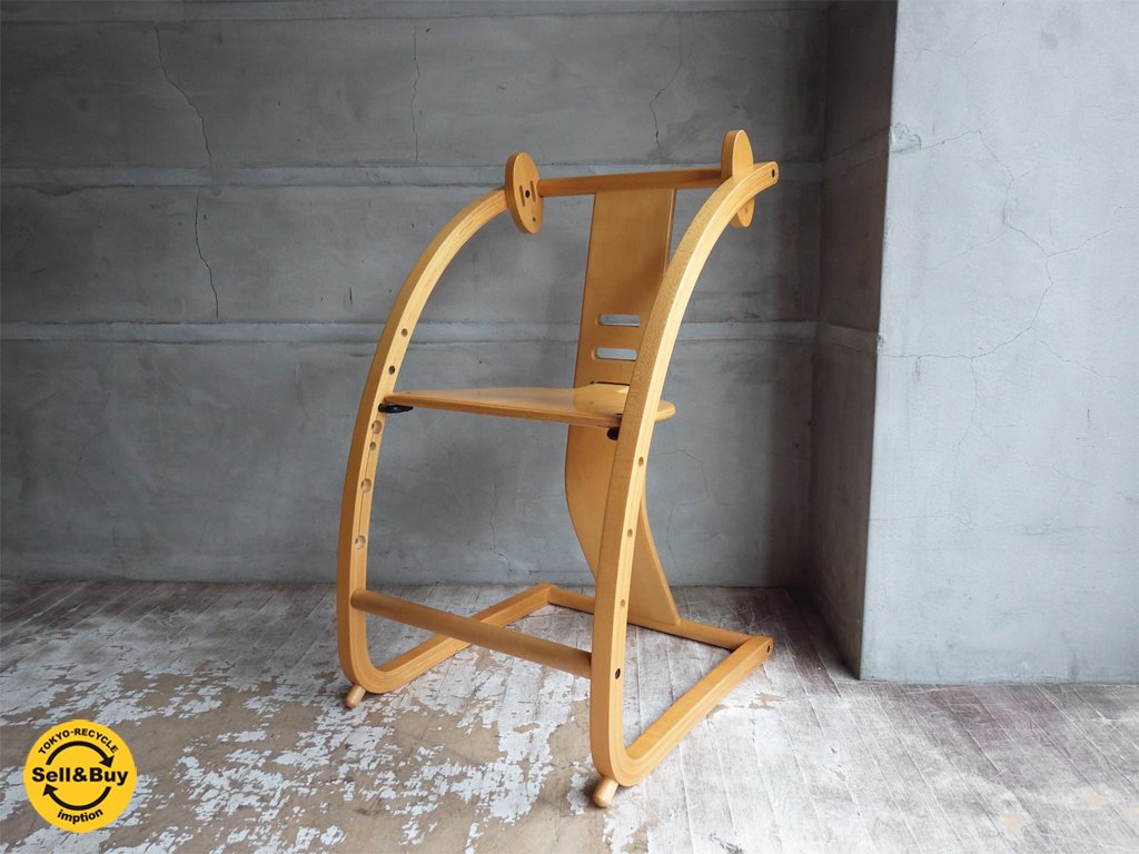 シン Shin イーチェア e-chair ベビーチェア キッズチェア 木馬 佐々木敏光デザイン ナチュラル♪