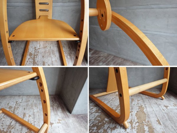 シン Shin イーチェア e-chair ベビーチェア キッズチェア 木馬 佐々木敏光デザイン ナチュラル♪