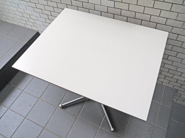 ディーアンドデパートメント D&DEPARTMENT カフェテーブル Cafe Table メラミン天板 クロームメッキ X脚 ミッドセンチュリー ■