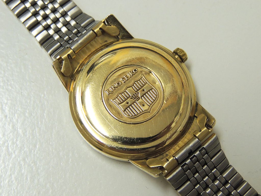 セイコー KING SEIKO キングセイコー ファーストモデル 14KGF 金張り 手巻き 盾メダリオン 1961年製 ●