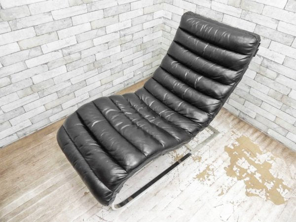 ハロ HALO ビルバオ デイベッド BILBAO DAYBED シェーズロング OLD SADDLE BLACK ビンテージ加工 ブラック 定価約216,000円 ●