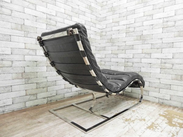 ハロ HALO ビルバオ デイベッド BILBAO DAYBED シェーズロング OLD SADDLE BLACK ビンテージ加工 ブラック 定価約216,000円 ●