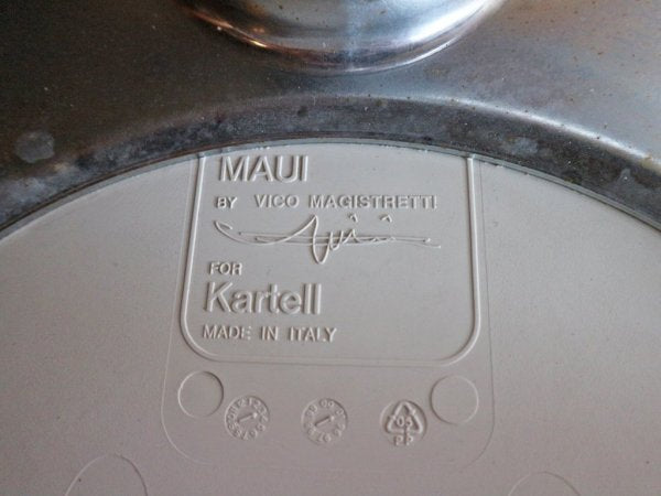 カルテル Kartell マウイチェア Maui 昇降 キャスター付 ホワイト ヴィコ・マジストレッティ デザイン ◎