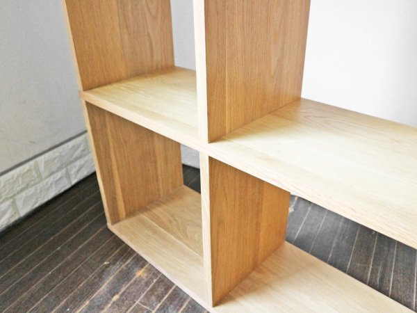 無印良品 MUJI スタッキングシェルフ 2×3 オーク材 棚 キャビネット ◎