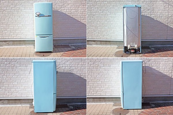 ナショナル National ウィル WiLL シリーズ パーソナルノンフロン冷凍冷蔵庫 フリッジミニ FRIDGE mini 廃盤希少色 ターコイズブルー '03年式 162L ◇