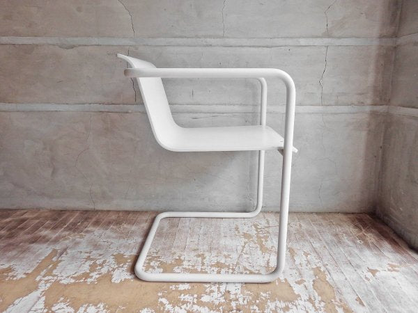 無印良品 MUJI スチールパイプ アームチェア ホワイト トーネット THONET ♪