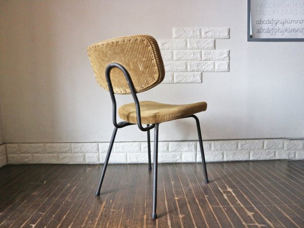 トラックファニチャー TRUCK FURNITURE SUTTO DINING CHAIR ダイニングチェア コーデュロイ×スチールフレーム ◎