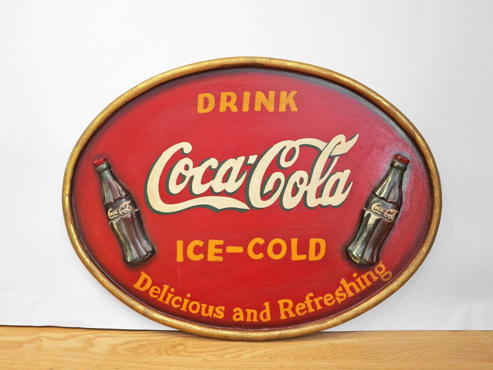 コカ・コーラ Coca-Cola 木製看板 ウッドサイン ビンテージ ◎