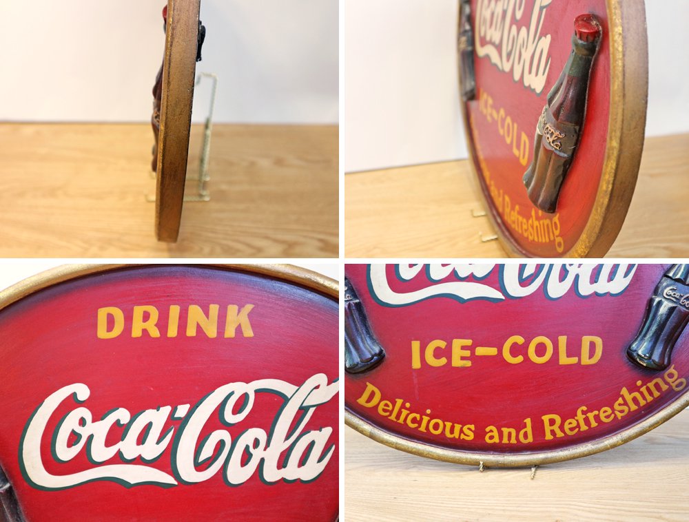コカ・コーラ Coca-Cola 木製看板 ウッドサイン ビンテージ ◎