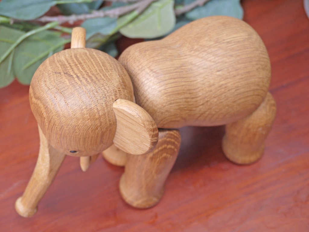 カイボイスン Kay Bojesen エレファント ゾウ Elephant 木製オブジェ 玩具 デンマーク 現行品 ■
